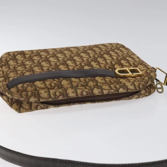 Christian Dior Trotter Canvas Shoulder Bag Brown Auth EC573 - Picture 8 of 16